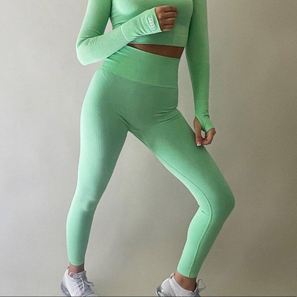 MATCHA SEAMLESS FULL LENGTH LEGGINGS - Picture 1 of 4